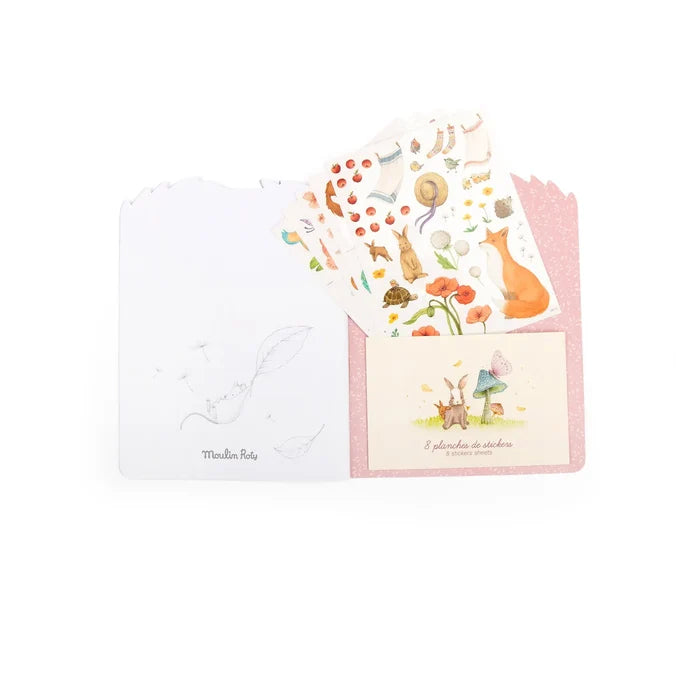 LES ROSALIES COLOURING BOOK WITH STICKERS