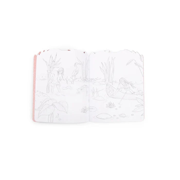 LES ROSALIES COLOURING BOOK WITH STICKERS