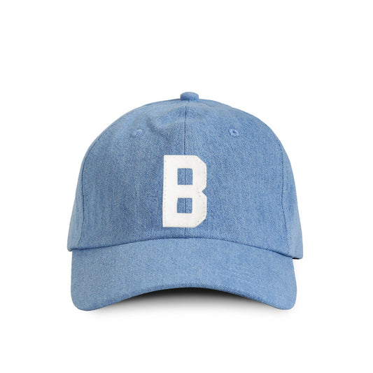 Made in Canada 100% Cotton Letter B Baseball Hat Light Blue Denim - Province of Canada