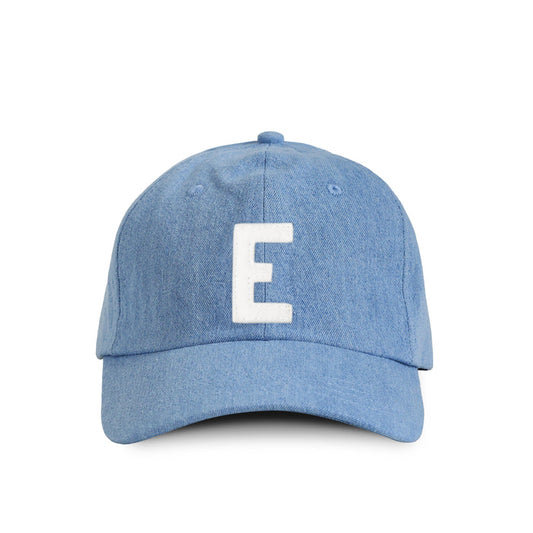 Made in Canada 100% Cotton Letter E Baseball Hat Light Blue Denim - Province of Canada
