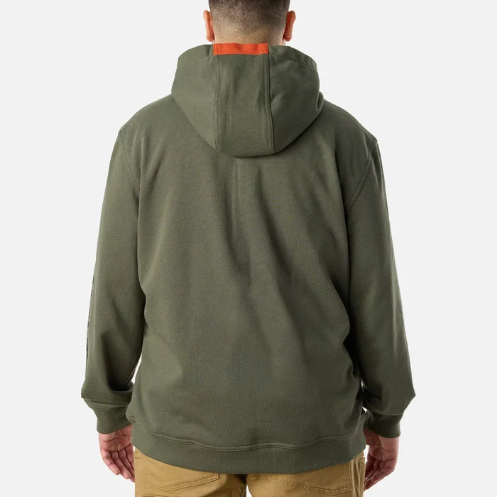 BRUNT Levin all season hoodie in moss, additional product view