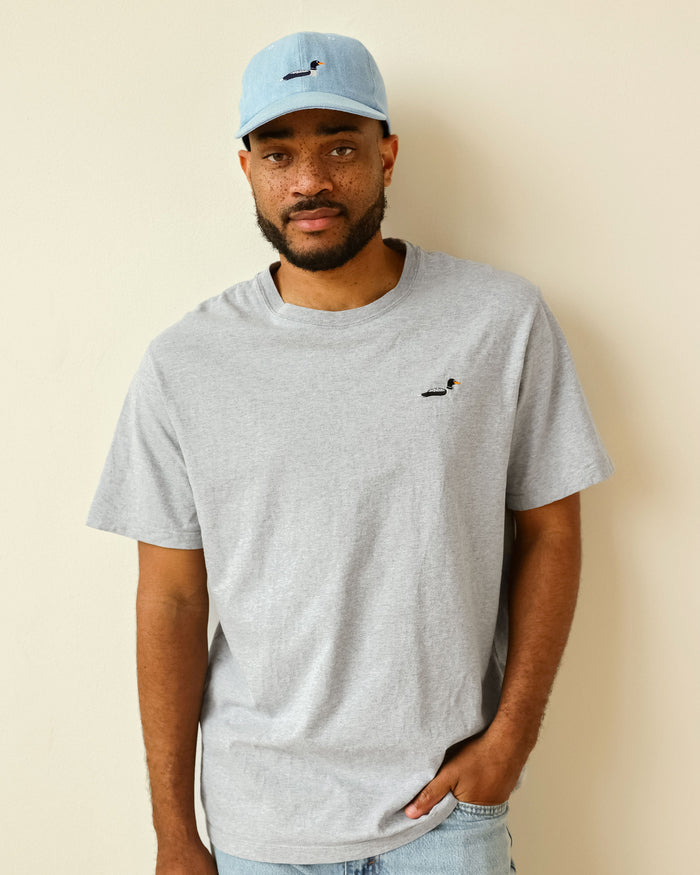 Made in Canada Organic Cotton Embroidered Loon or Duck Tee - Unisex - Province of Canada