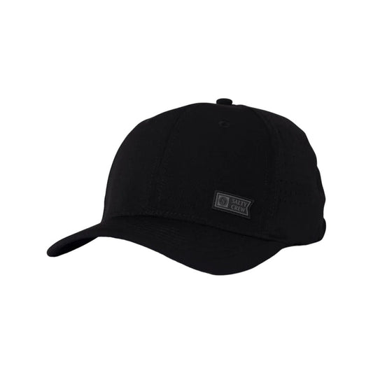 Salty Crew Lowdown snapback hat in black