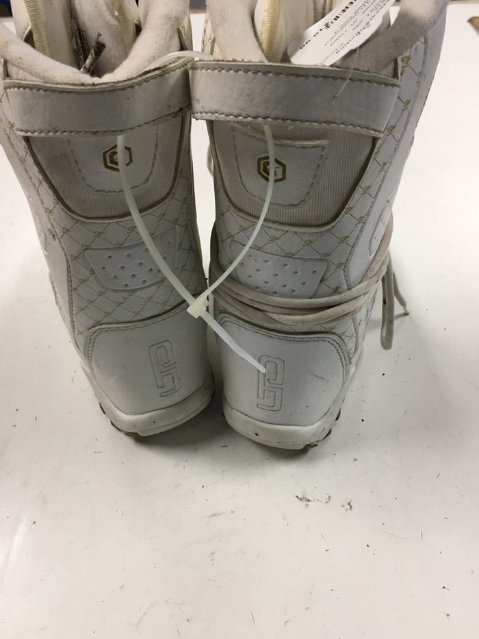 LTD White JR Size Specific 3 Used Snowboard Boots