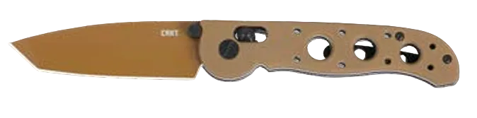 M16-02XD everyday carry folding pocket knife by CRKT in desert tan, main product view