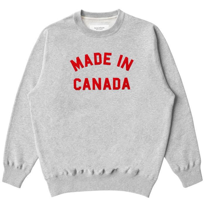 Made in Canada Sweatshirt Heather Grey Fleece - Unisex - Province of Canada