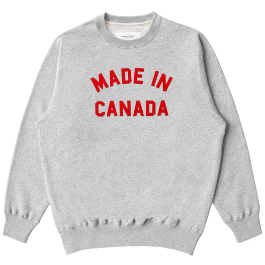 Made in Canada Sweatshirt Heather Grey Fleece - Unisex - Province of Canada