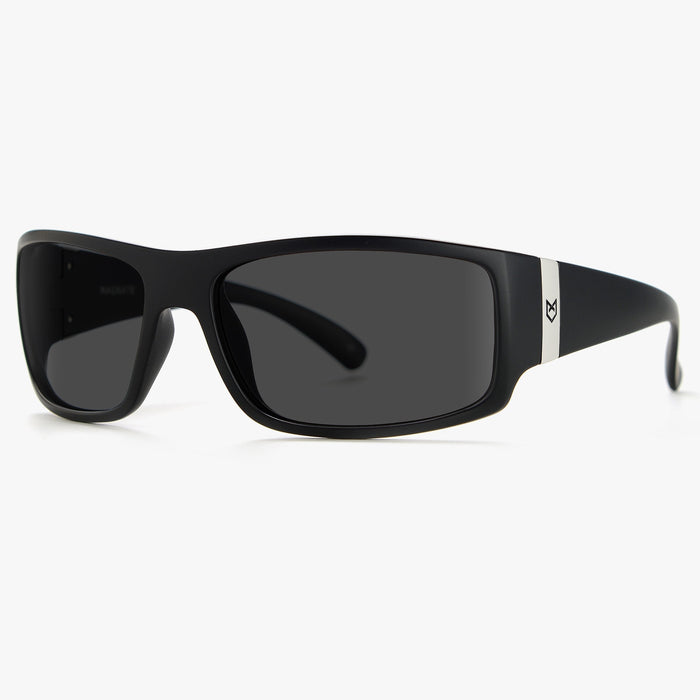 Madson Magnate sunglasses in black matte with grey lens, alternate product view