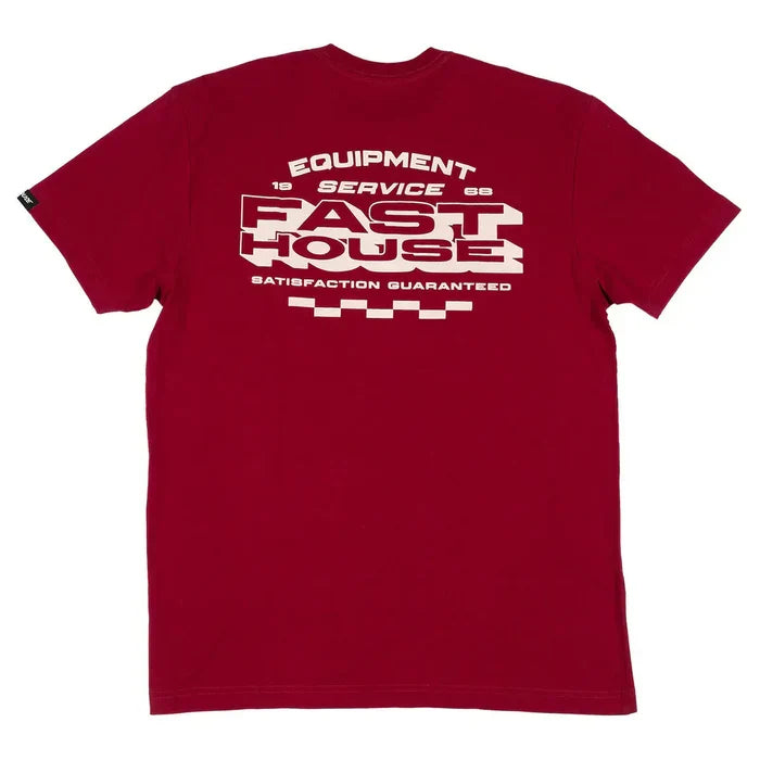 Fasthouse Maintenance graphic t-shirt in cardinal, additional product view
