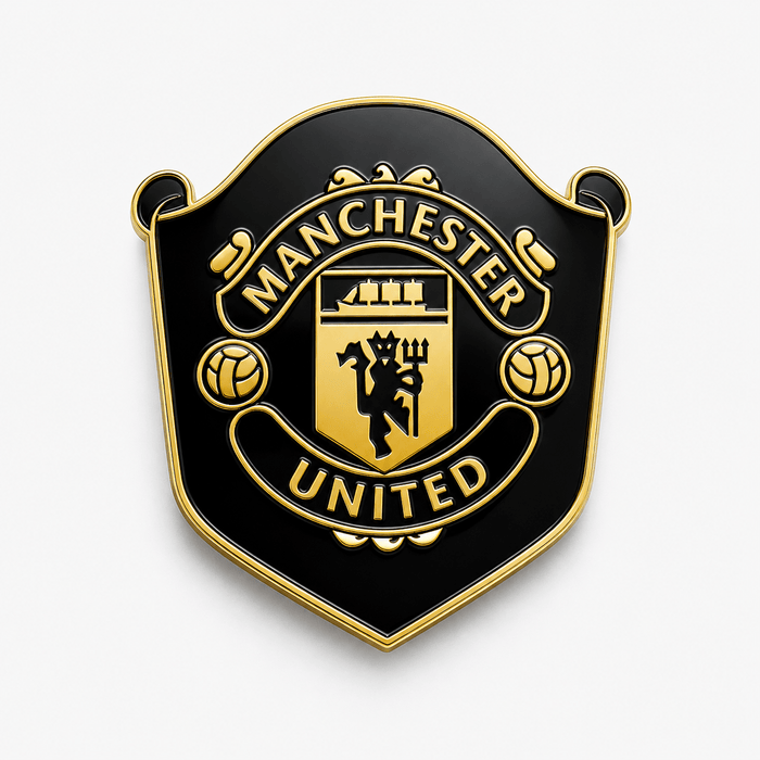 Manchester United Black Gold Enamel Pin | SoccerWearhouse
