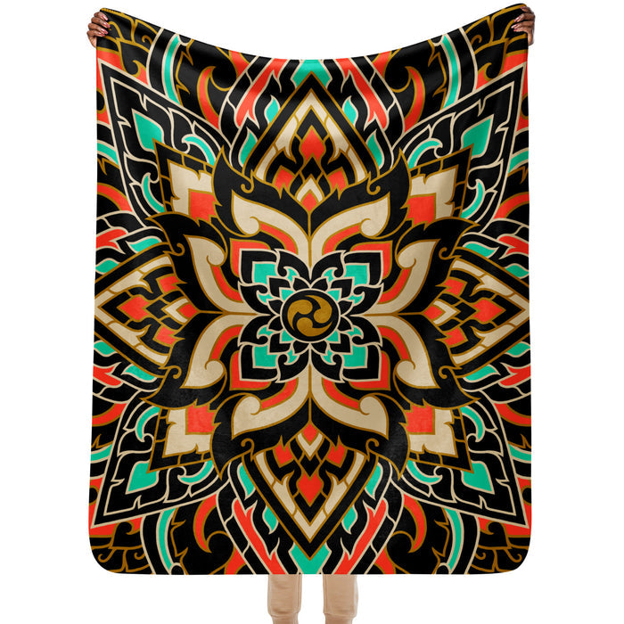 Mandala: Sherpa blanket