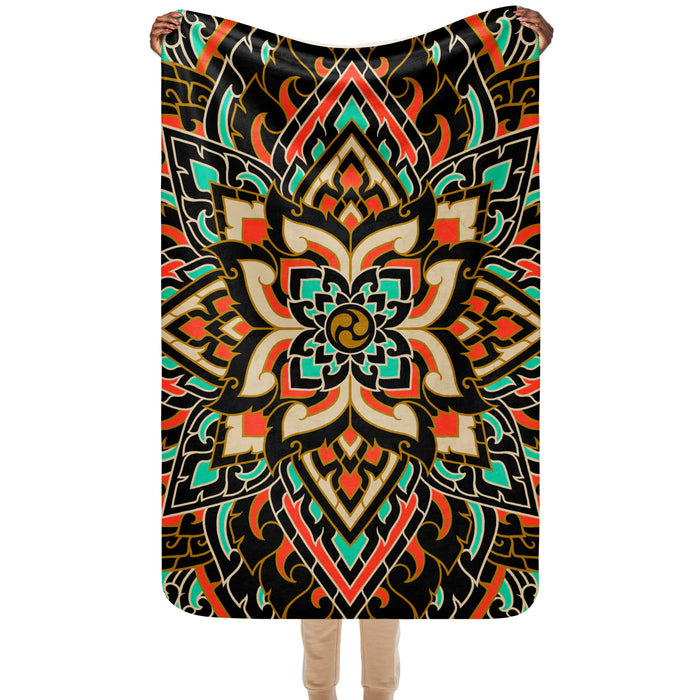 Mandala: Sherpa blanket