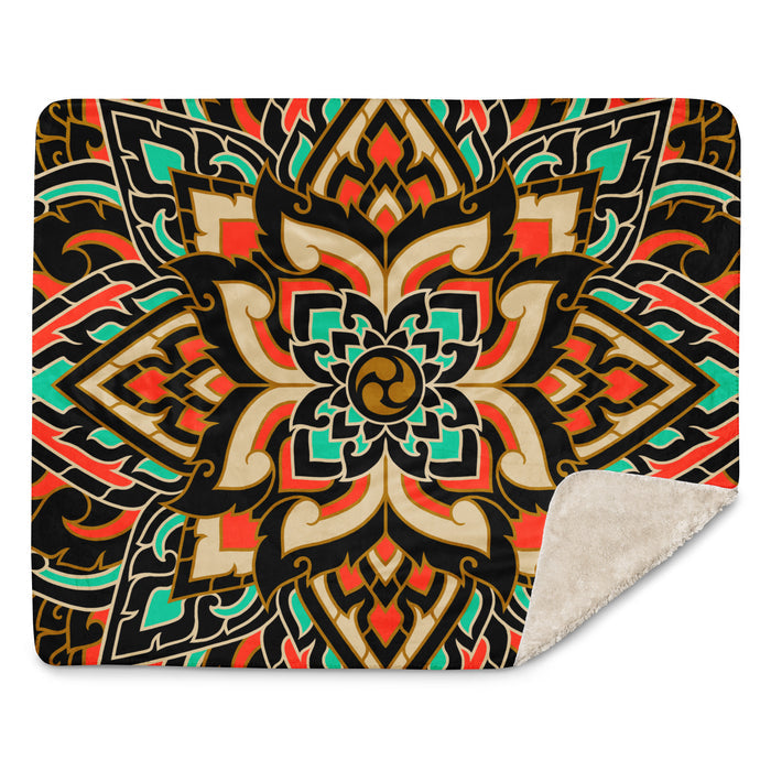 Mandala: Sherpa blanket