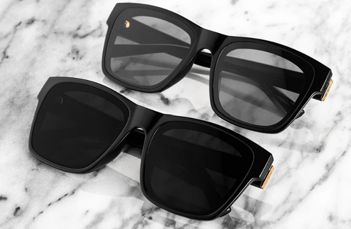 Heat Wave Marylin women's sunglasses in black with Ultra Black lens, alternate product view