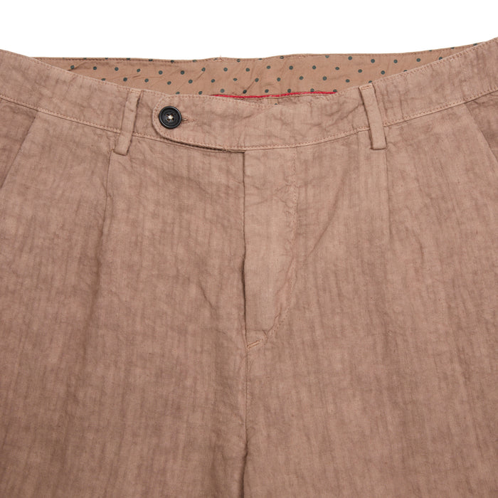 Massimo Alba Alaccia Linen Shorts in Clay