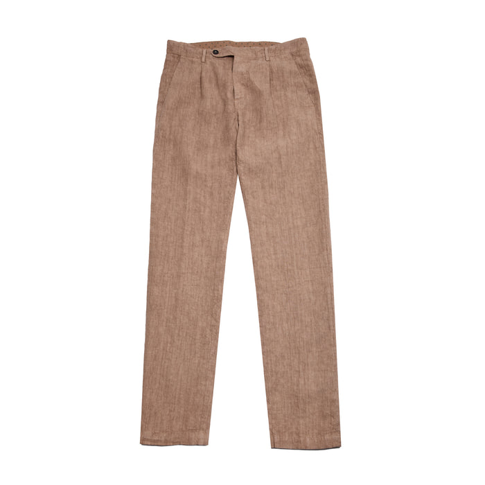 Massimo Alba Ionio2 Linen Trousers in Clay