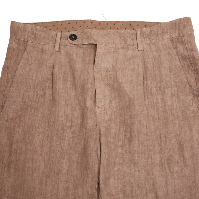 Massimo Alba Ionio2 Linen Trousers in Clay