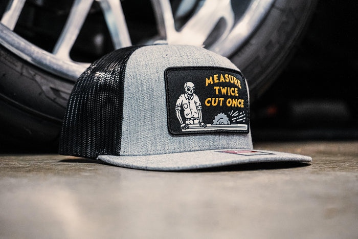 Measure Twice, Cut Once Meshback, Black - Purpose-Built / Home of the Trades