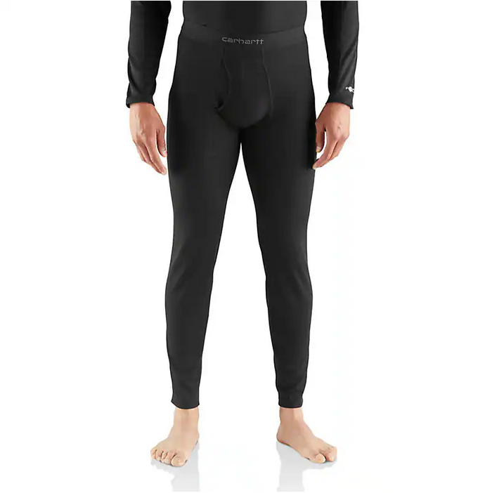 Carhartt Force midweight base layer thermal pants for men in black