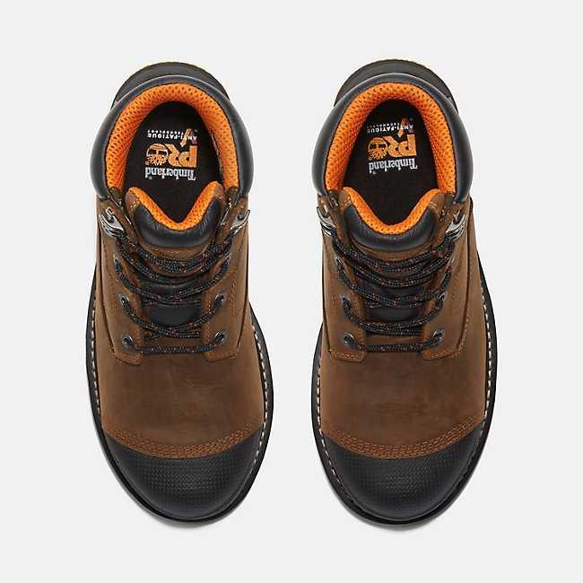 Timberland PRO Boondock 6-inch waterproof work boot in brown, alternate product view
