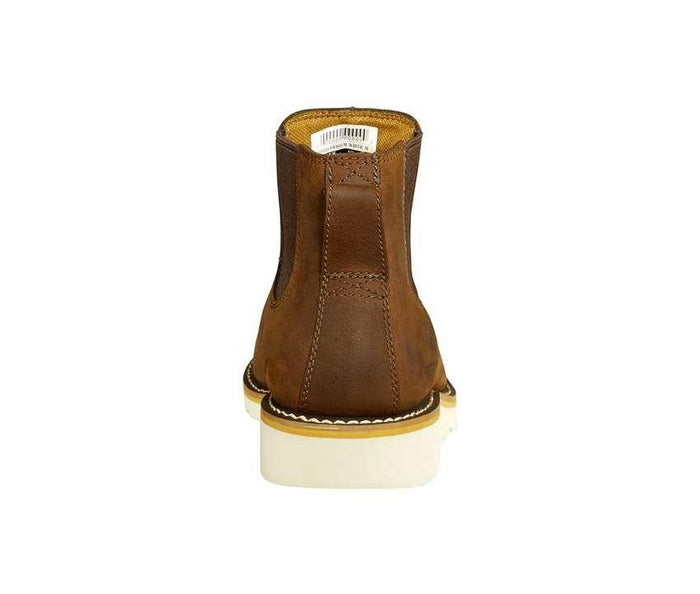 Carhartt wedge Chelsea work boot in brown, final product view