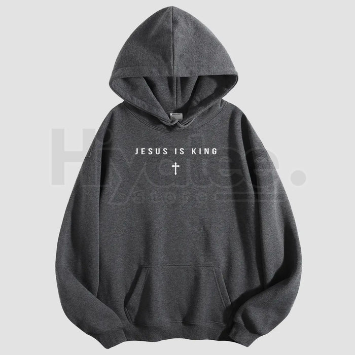 Men's Jesus Is King Cross Graphic Hoodie