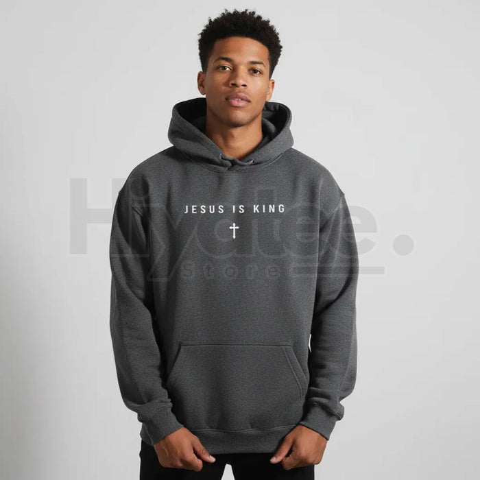 Men's Jesus Is King Cross Graphic Hoodie