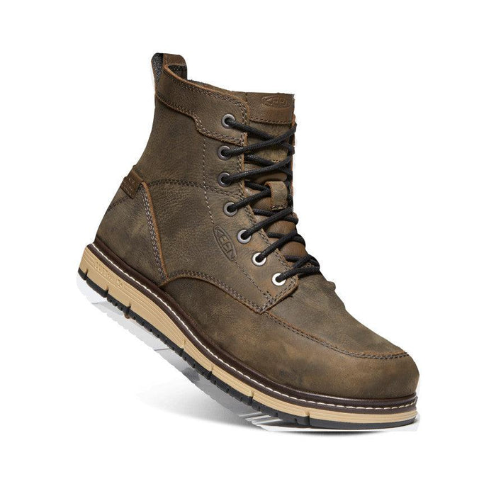 Keen Utility San Jose ASTM aluminum toe boot with full grain leather upper, detail view