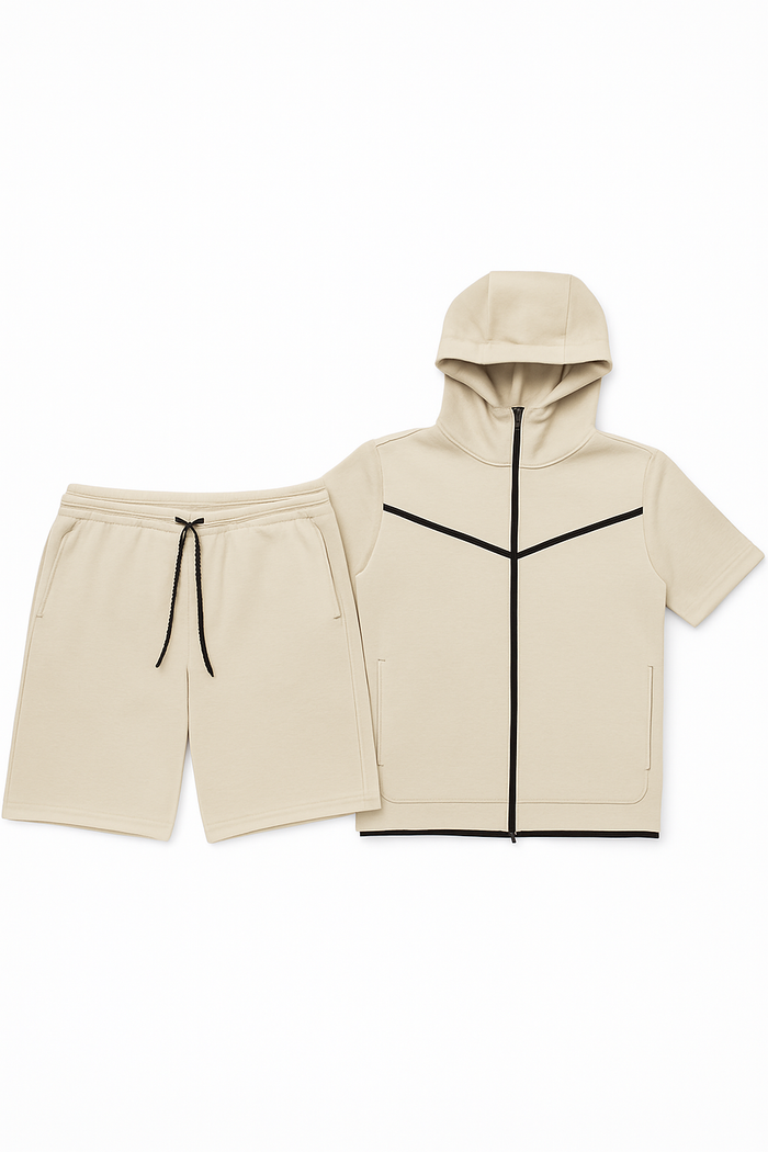 Men’s TechFlex Hooded Zip-Up Short Set