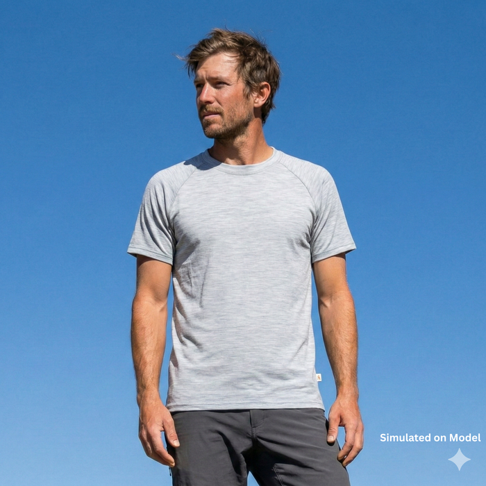 Merino Wool Tee - Classic Crew Neck