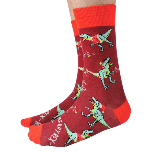 Merry Rex-Mas Socks - Sock Bar