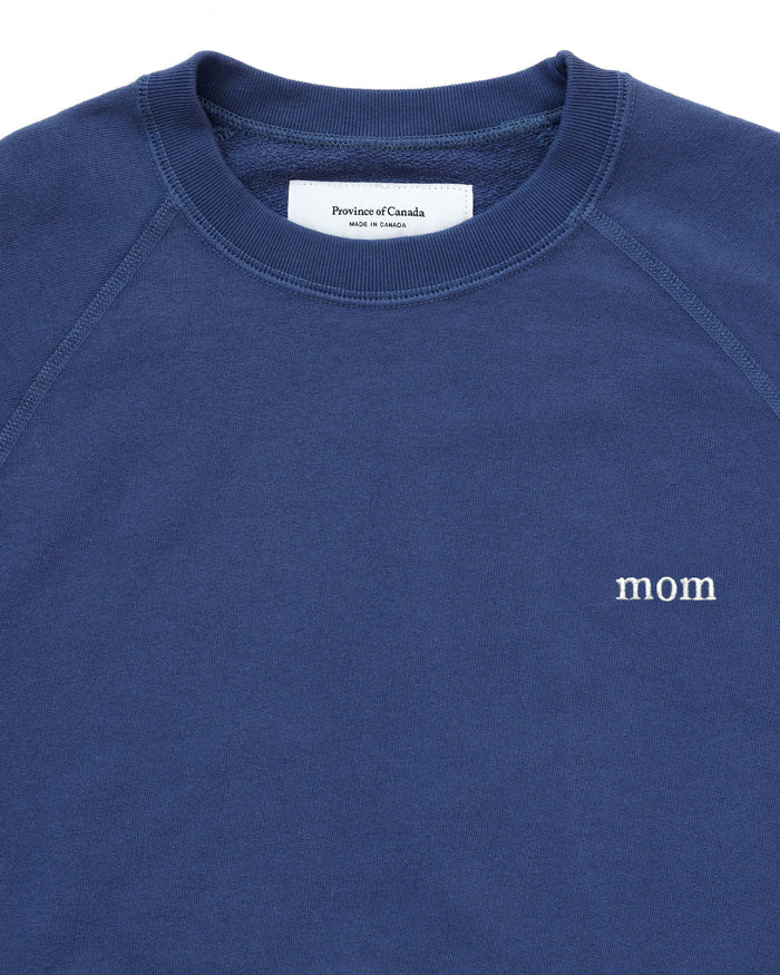 Made in Canada 100% Cotton Mom Sweatshirt French Blue - Unisex - Province of Canada