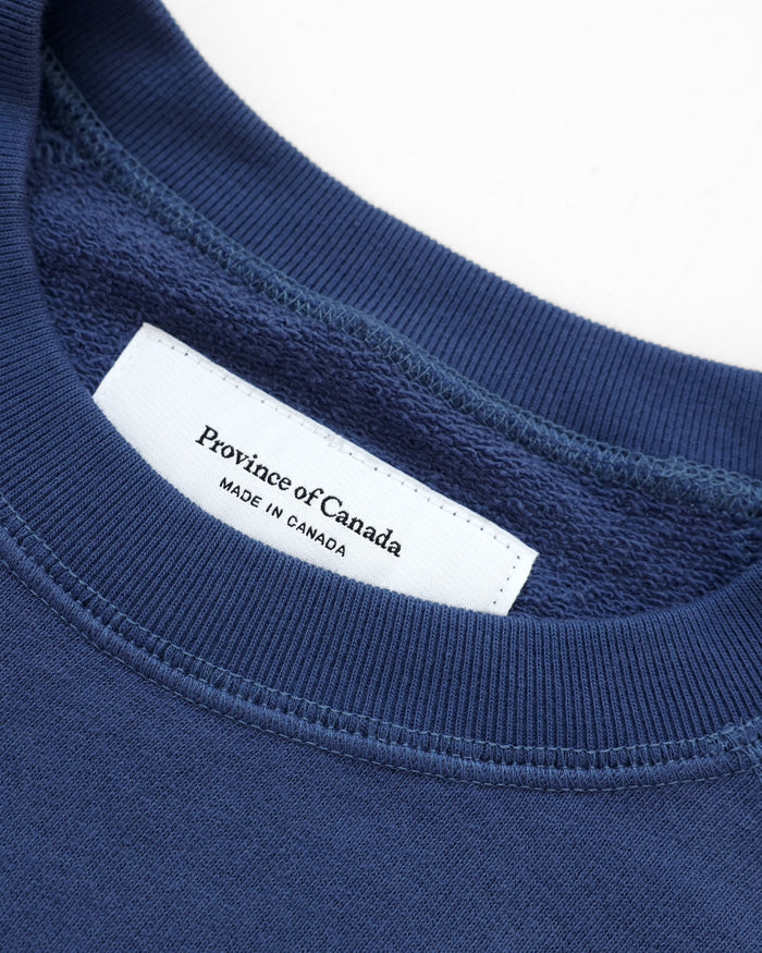 Made in Canada 100% Cotton Mom Sweatshirt French Blue - Unisex - Province of Canada