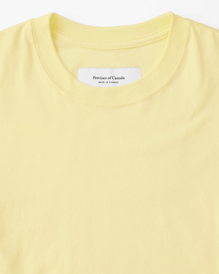 Made in Canada 100% Organic Cotton Monday Crop Top Butter - Unisex - Province of Canada