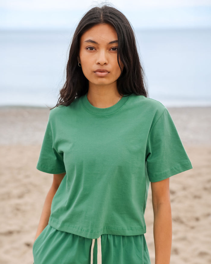 Made in Canada Monday Crop Top Green - Province of Canada
