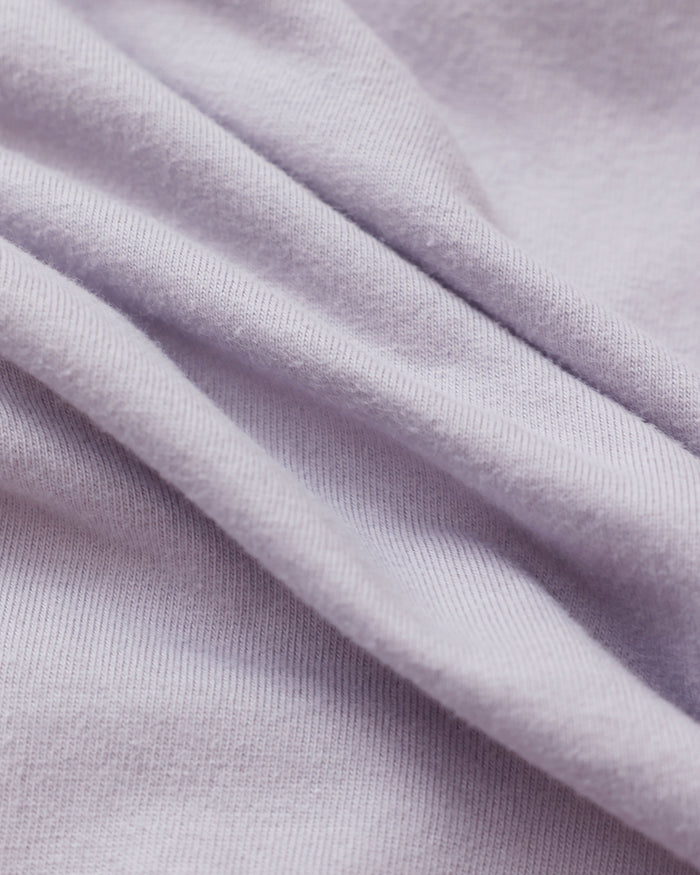 Made in Canada 100% Certified Organic Cotton Monday Crop Top Tee Mauve Lavender Purple - Province of Canada