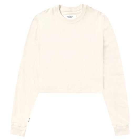 Province of Canada - Monday Long Sleeve Crop Top Natural - Made in Canada