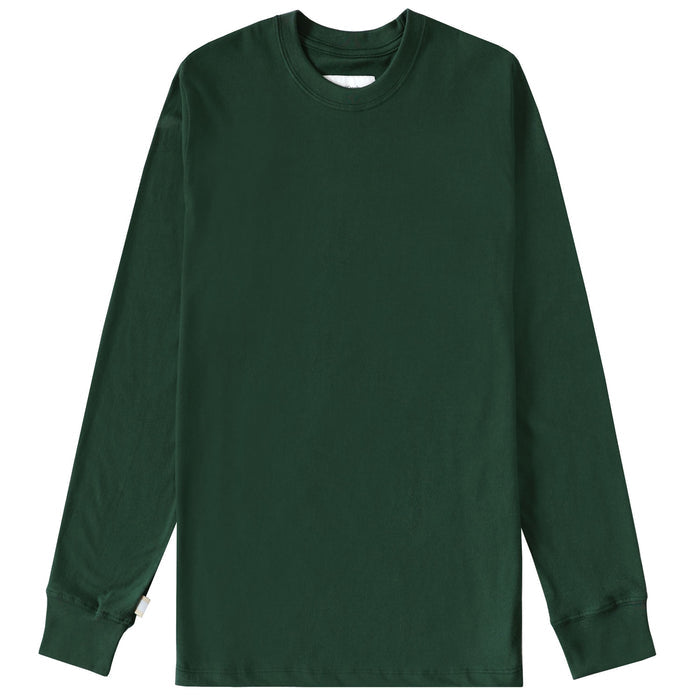 Made in Canada 100% Organic Cotton Monday Long Sleeve Tee T-Shirt Forest Green - Province of Canada
