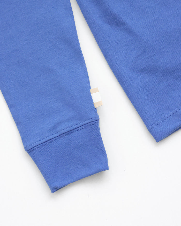 Made in Canada 100% Organic Cotton Monday Long Sleeve Tee Periwinkle - Unisex - Province of Canada