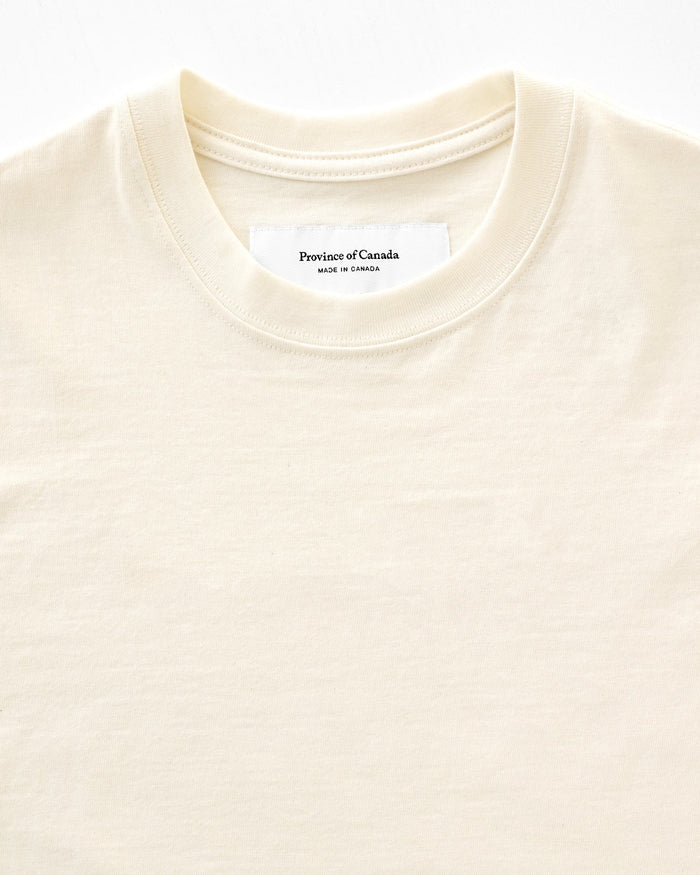 Made in Canada 100% Organic Cotton Monday Tee Natural - Unisex - Province of Canada
