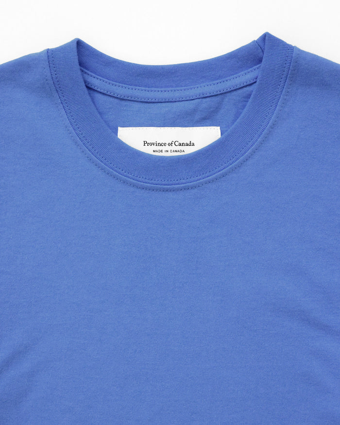 Made in Canada 100% Organic Cotton Monday Tee Periwinkle - Unisex - Province of Canada