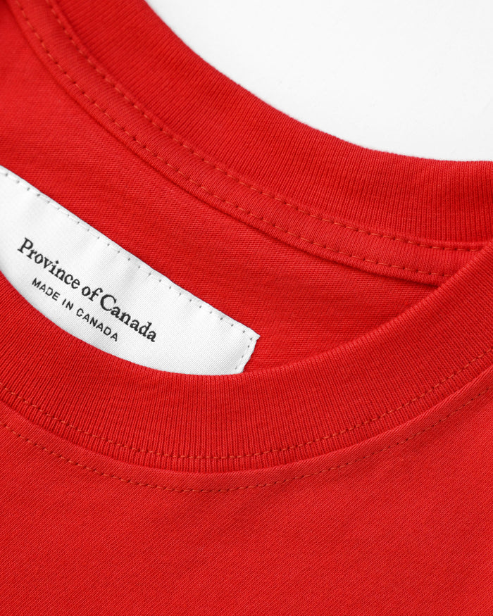 Made in Canada Organic Cotton Monday Tee Red - Province of Canada