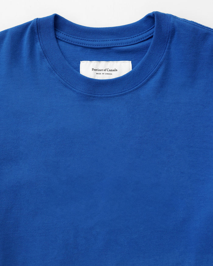 Made in Canada 100% Organic Cotton Monday Tee Royal Blue - Unisex - Province of Canada