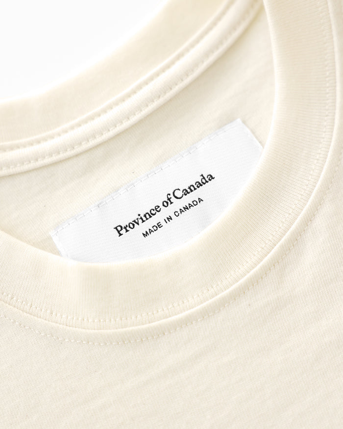 Made in Canada 100% Organic Cotton Montreal Bagels Tee Natural - Unisex - Province of Canada