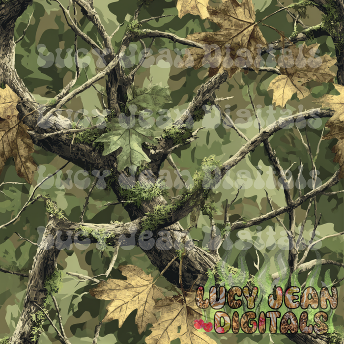 Mossy green camo seamless file