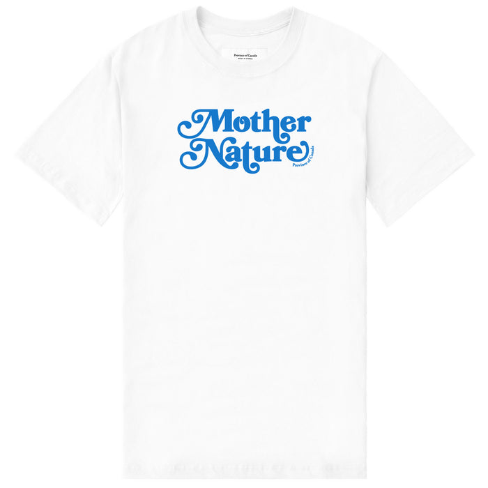 Made in Canada 100% Cotton Mother Nature Tee White - Unisex - Province of Canada