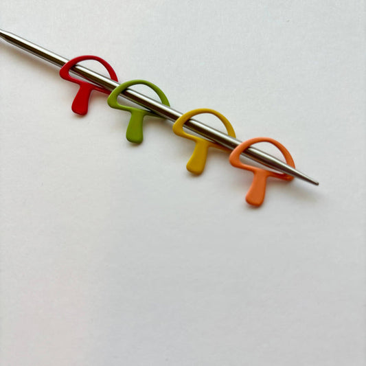 Mushroom Stitch Markers - Set of 10