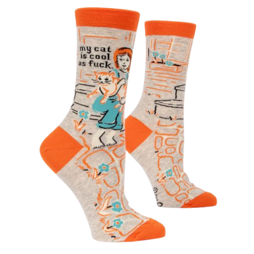 My Cat Is Cool As Fuck - The Sock Bar Novelty Socks