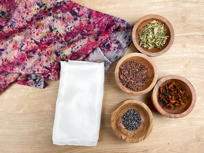 Natural Dye Silk Scarf Kit
