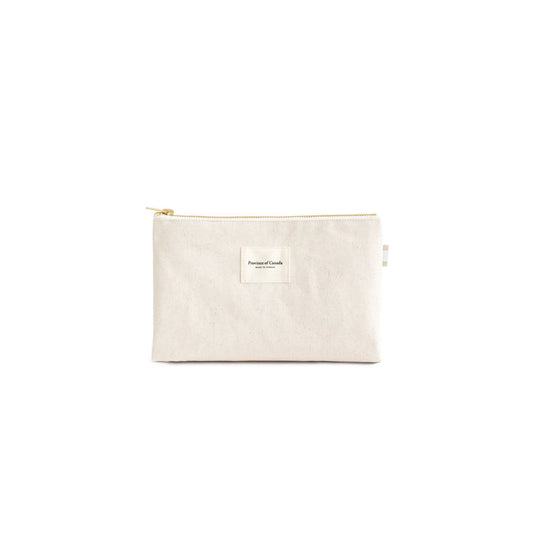 Made in Canada 100% Cotton Cream Pouch Bag Organizer - Province of Canada